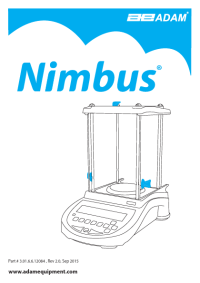 Nimbus® Analytical Balances - NBL_Setup_Guide_EN.pdf
