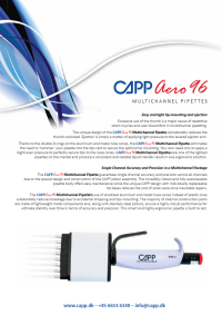 CappAero96 Product Flyer