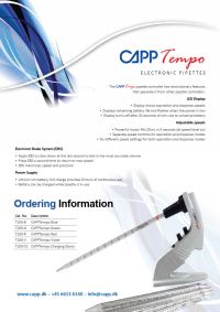 CappTempo Product Flyer