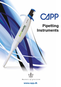Capp Pipetting Instruments Catalogue