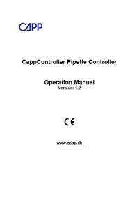 CappController User Guide
